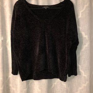 Black three quarter sleeve sweater